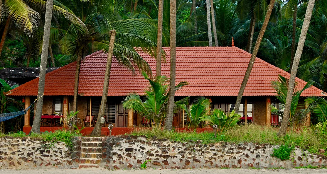 A close up of the cottage