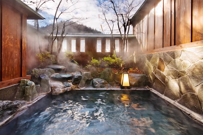 Onsen with an outdoor pool