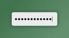 An illustration of passphrase entered in a secure input field.