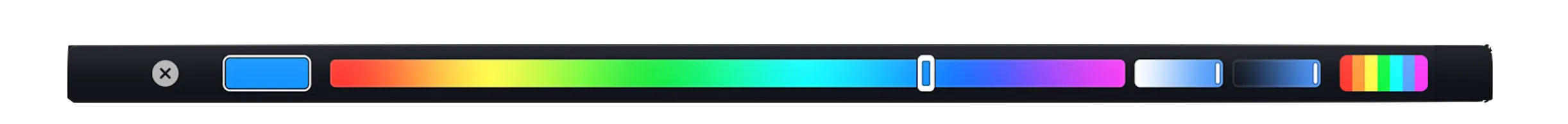 Touch Bar with Color Picker